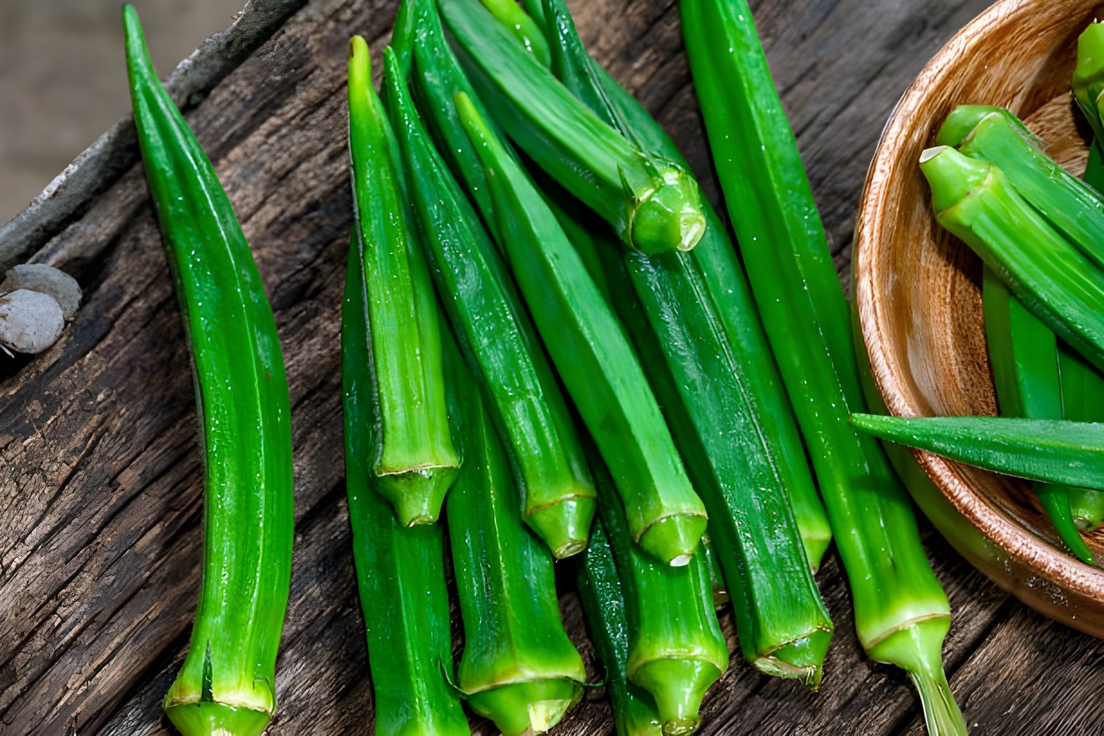 fresh okra (lady finger) fresh okra (lady finger)